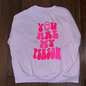 Oversized women’s crew neck